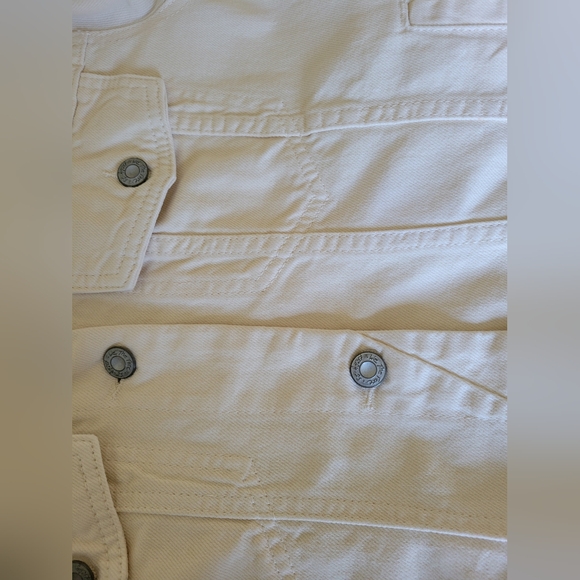 Free People Rumors Denim jacket in Ecru size XL - Picture 8 of 10